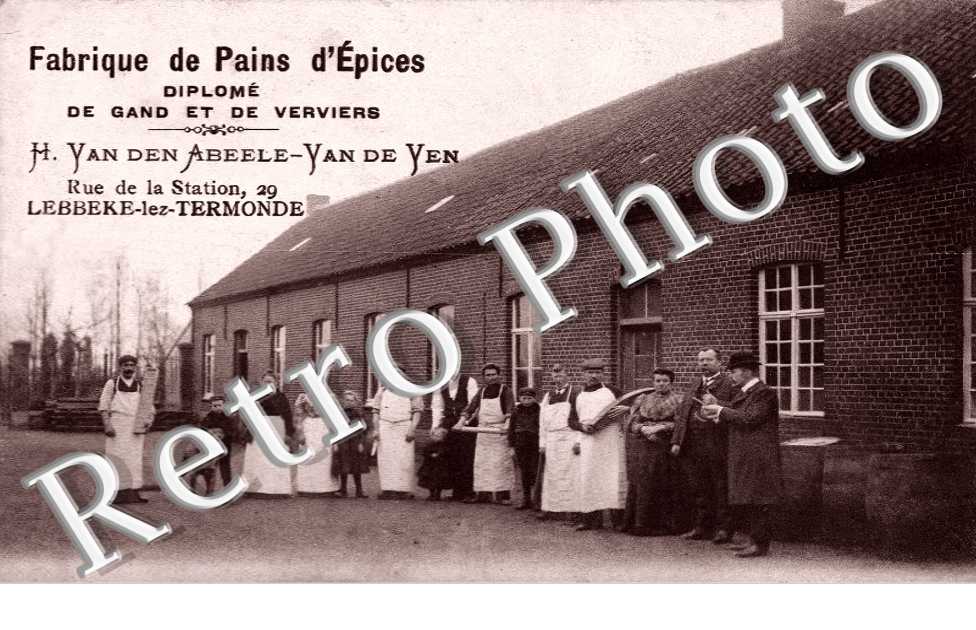 Fabrique de Pains d'Epices. H. Van den Abeele-Van de Ven. Rue de la Station