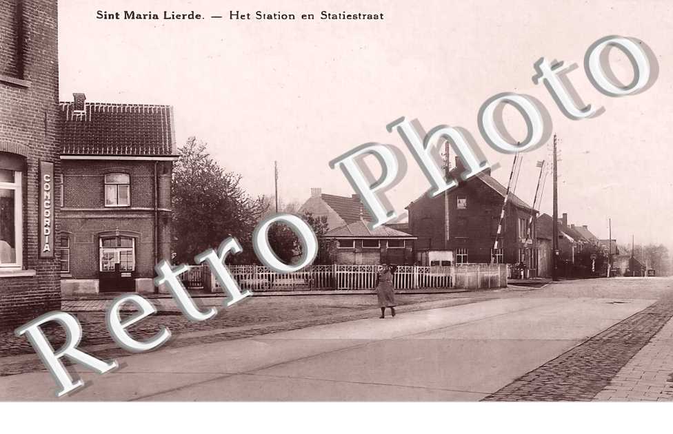 Sint Maria Lierde. Het Station en Statiestraat