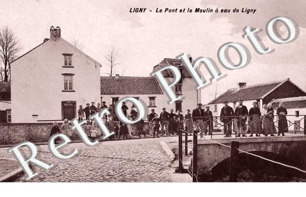 le pont  et le moulin à eau de Ligny