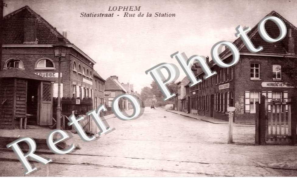 LOPHEM. rue de la Station