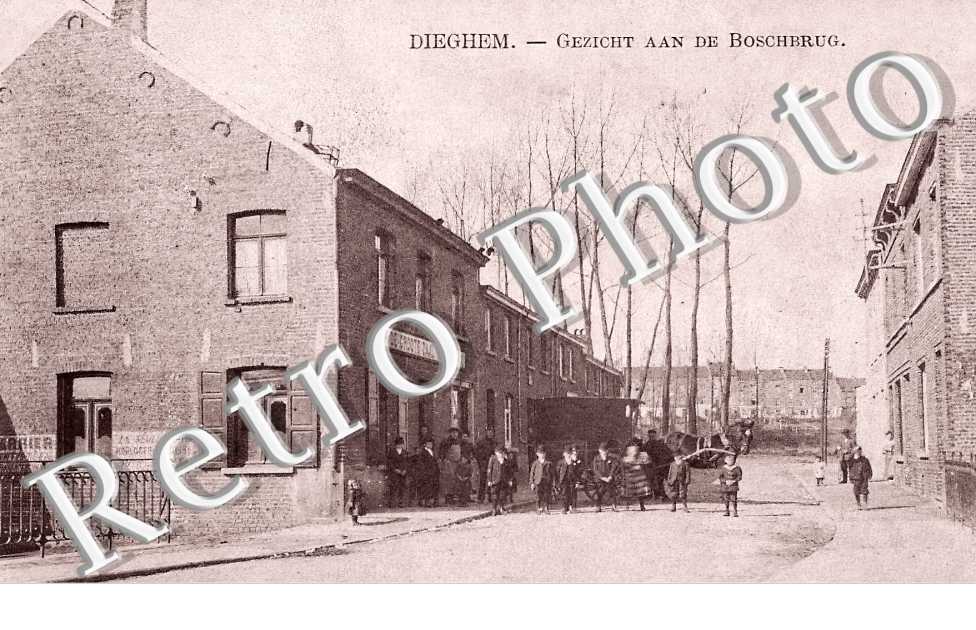 Dieghem. Gezicht aan de Boschbrug