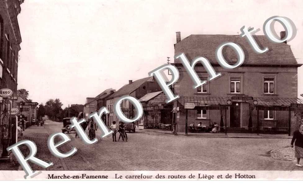 le carrefour des routes de Liège et de Hotton