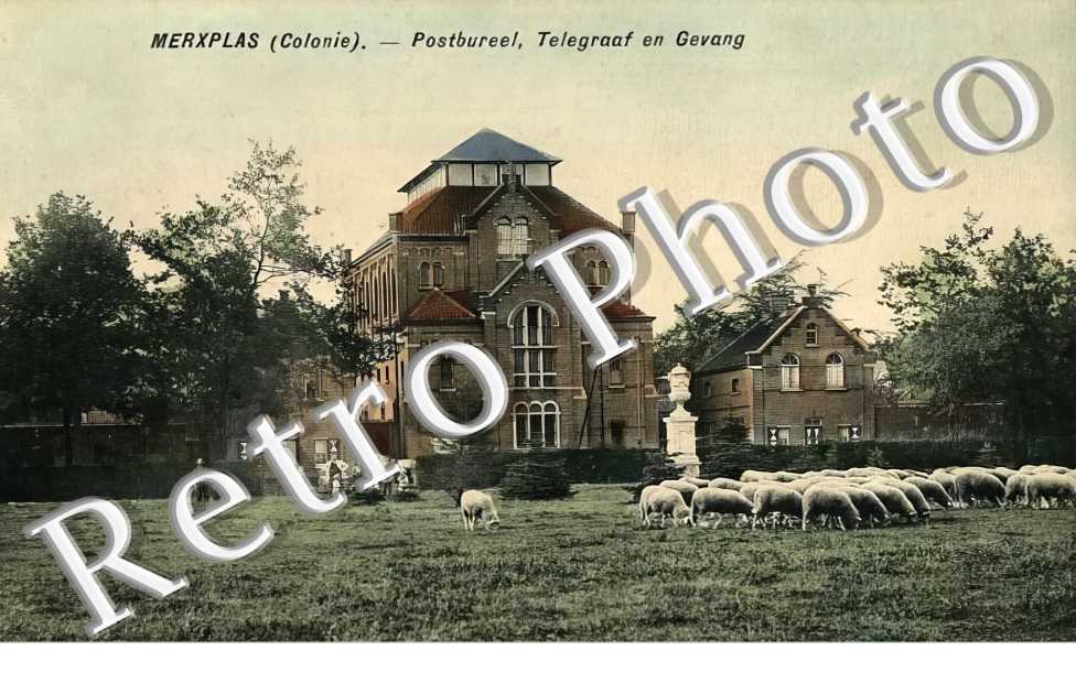 MERXPLAS COLONIE. Postbureel, Telegraaf en Gevang