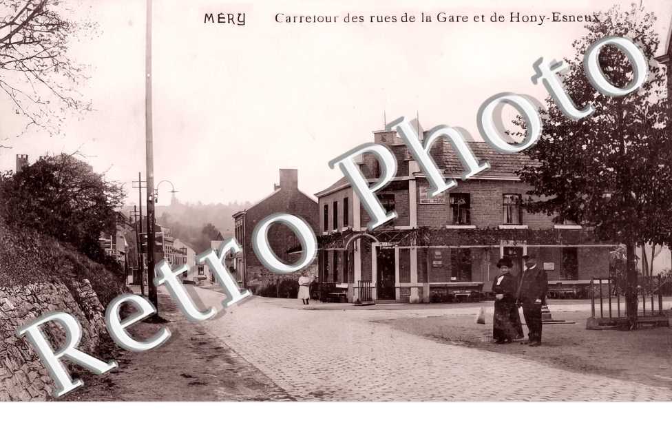Carrefour des rues de la gare et de Hony-Esneux