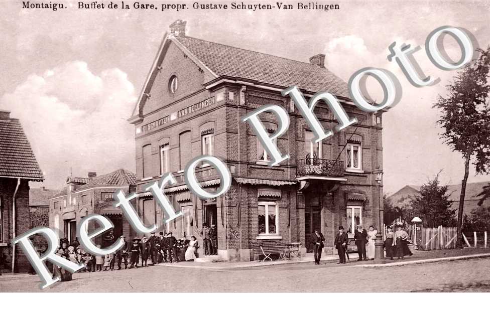 buffet de la gare. Propr. Gustave Schuyten-Van Bellingen