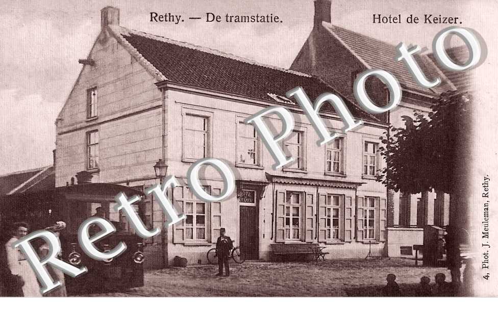 De tramstatie. Hotel de Keizer