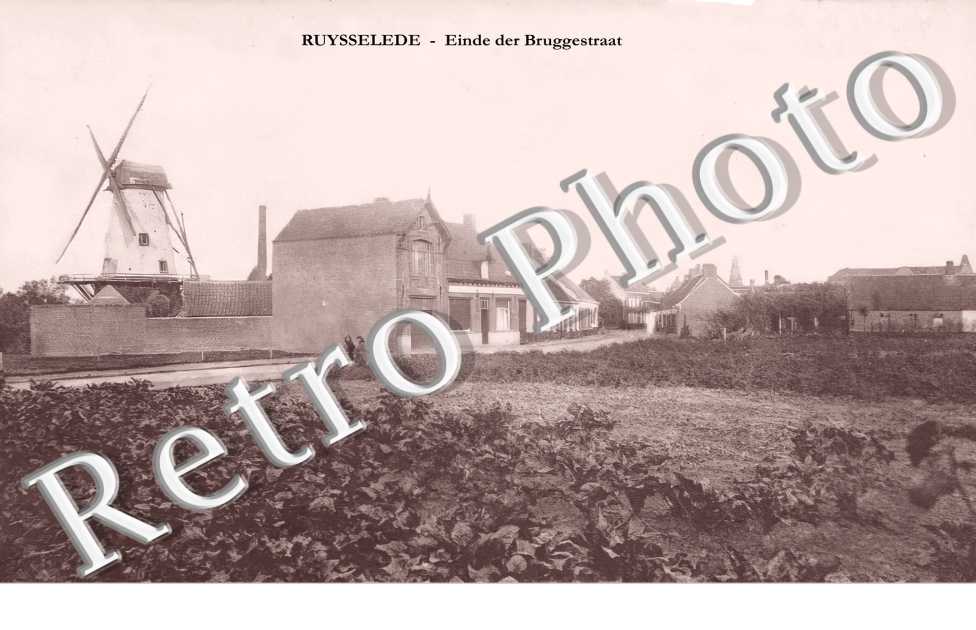 Ruysselede. Einde der Bruggestraat