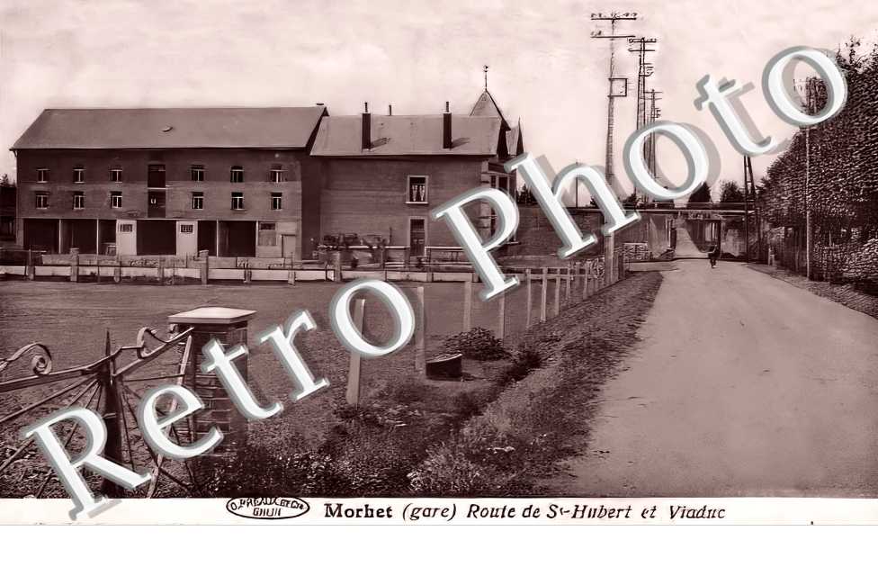 Morhet. Route de Saint-Hubert et viaduc