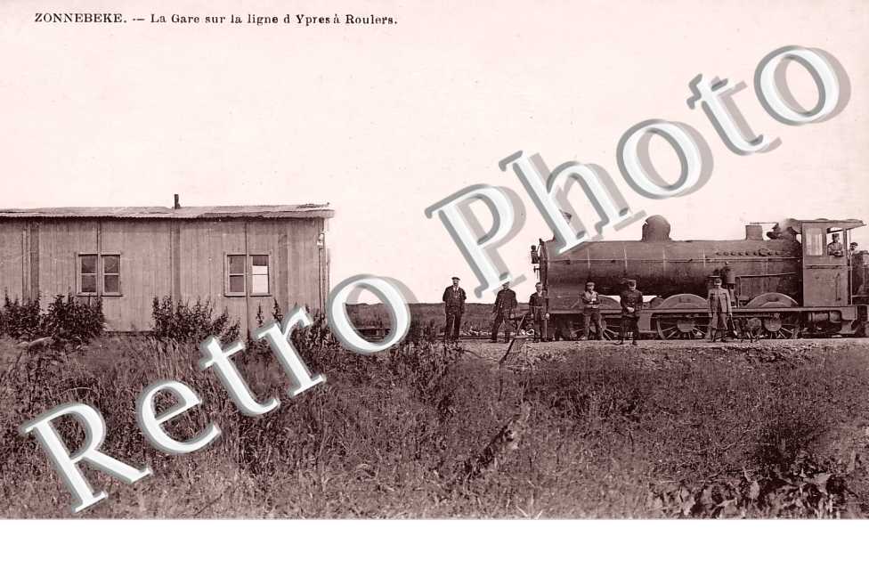 la gare sur la ligne d'Ypres à Roulers