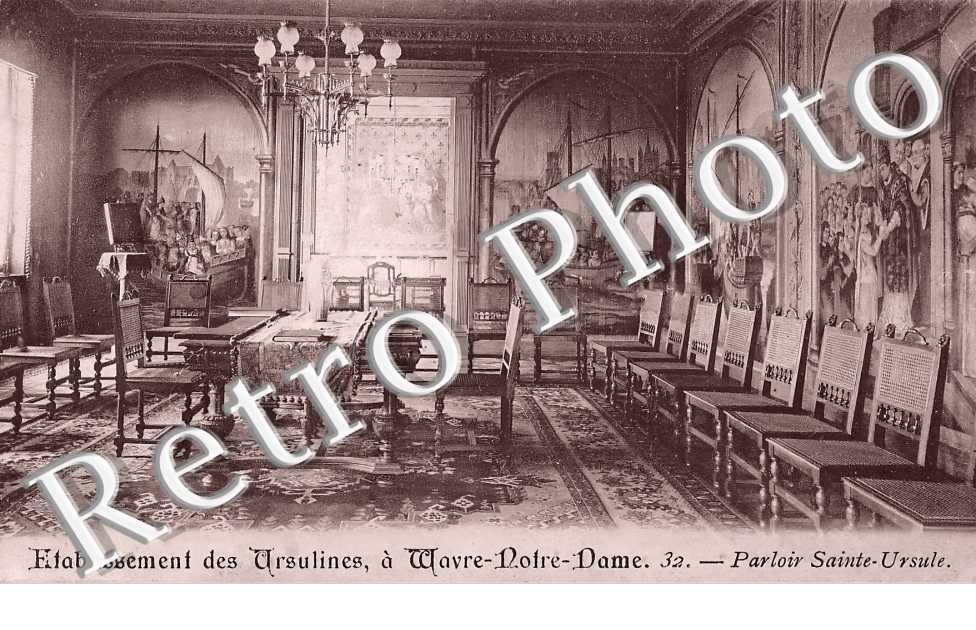 Wavre-Notre-Dame. Etablissement des Ursulines.Parloir Sainte-Ursule
