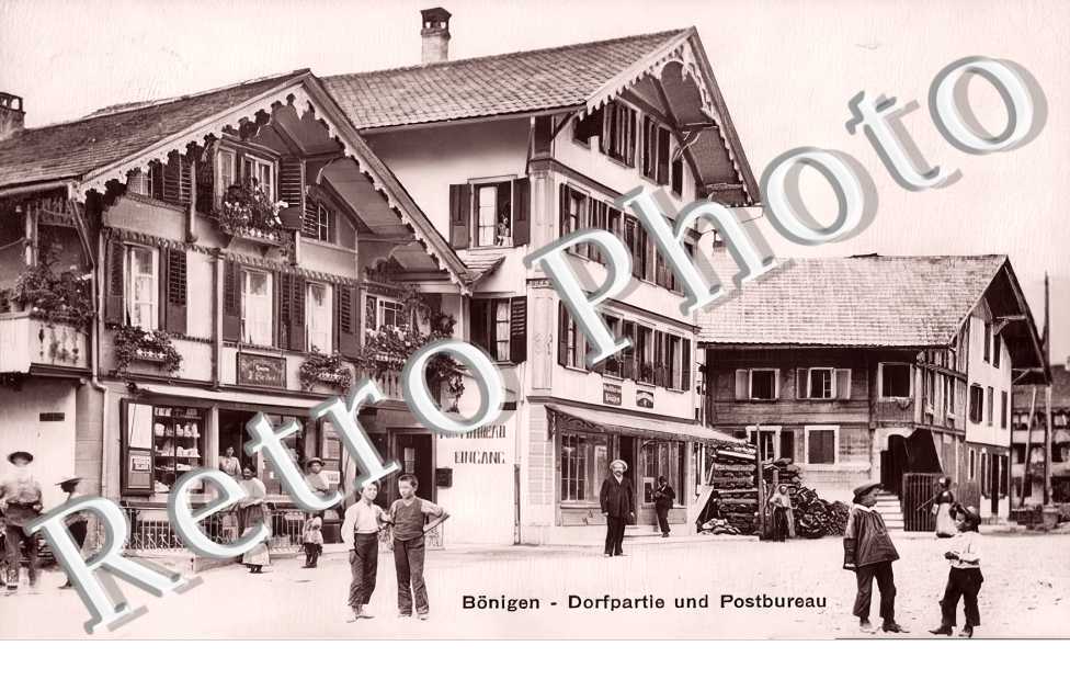 Dorfpartie und Postbureau