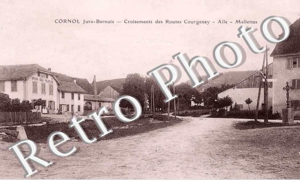 Croisements des routes Courgenay - Alle - Malettes