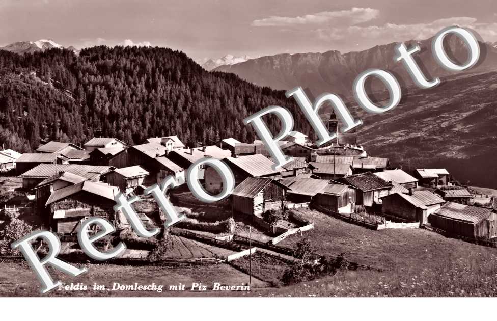 Feldis im Domleschg mit Piz Beverin