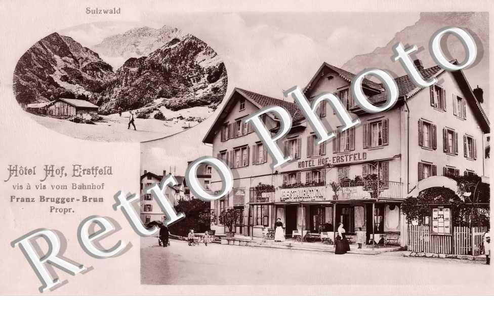 Sulzwald. Hôtel Hof Erstfeld Franz Brugger-Brun Propr.
