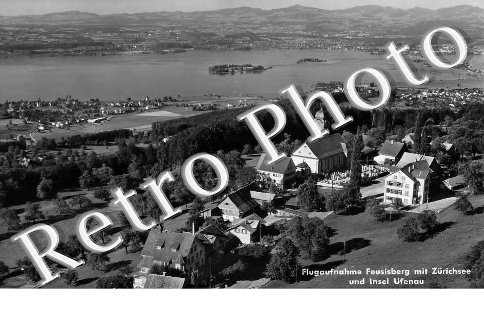 Feusisberg mit Zürichsee und Insel Ufenau