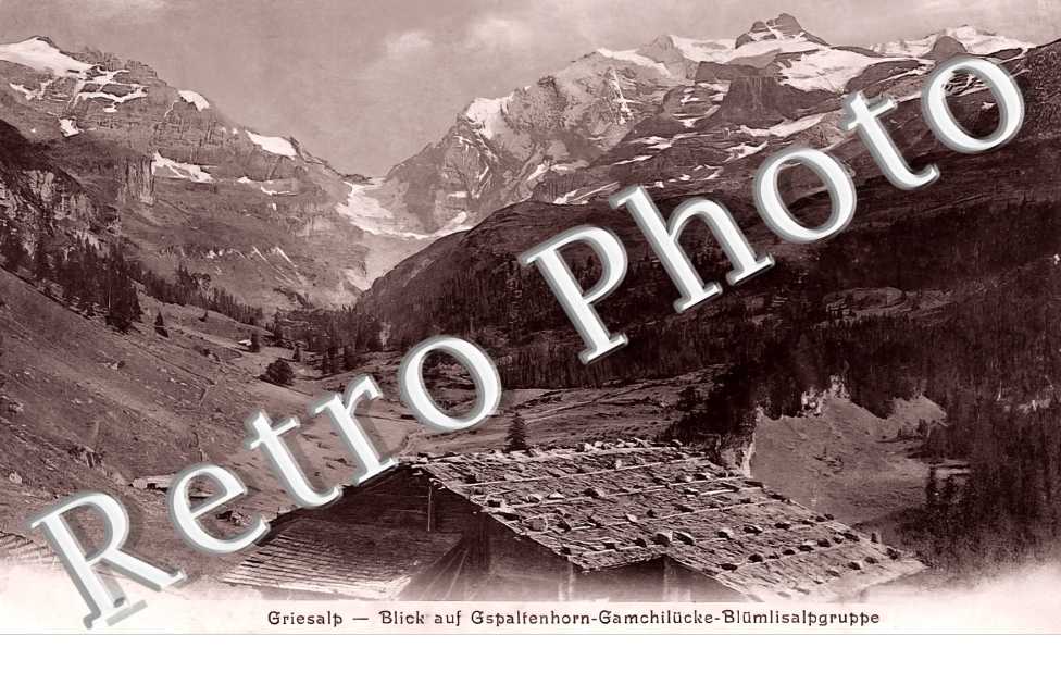 Blick auf Gspaltenhorn-Gamchilücke-Blümlisalgruppe