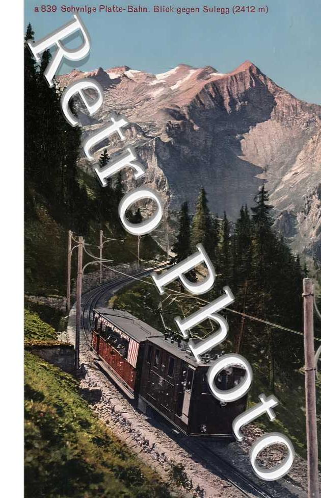 Schynige Platte-Bahn. Blick gegen Sulegg