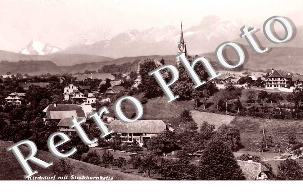 Kirchdorf mit Stockhornkette