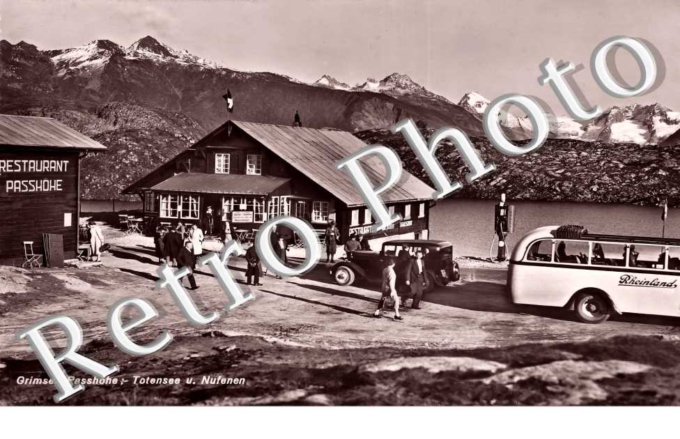 Grimsel. Passhöhe. Totensee u. Nufenen
