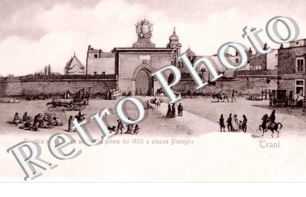 L'antica porta aurea abbattuta prima del 1855 a piazza Bisceglie
