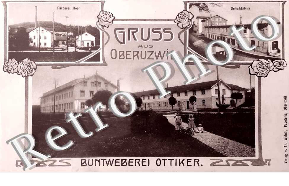 Färberei Heer. Schuhfabrik. Buntweberei Ottiker