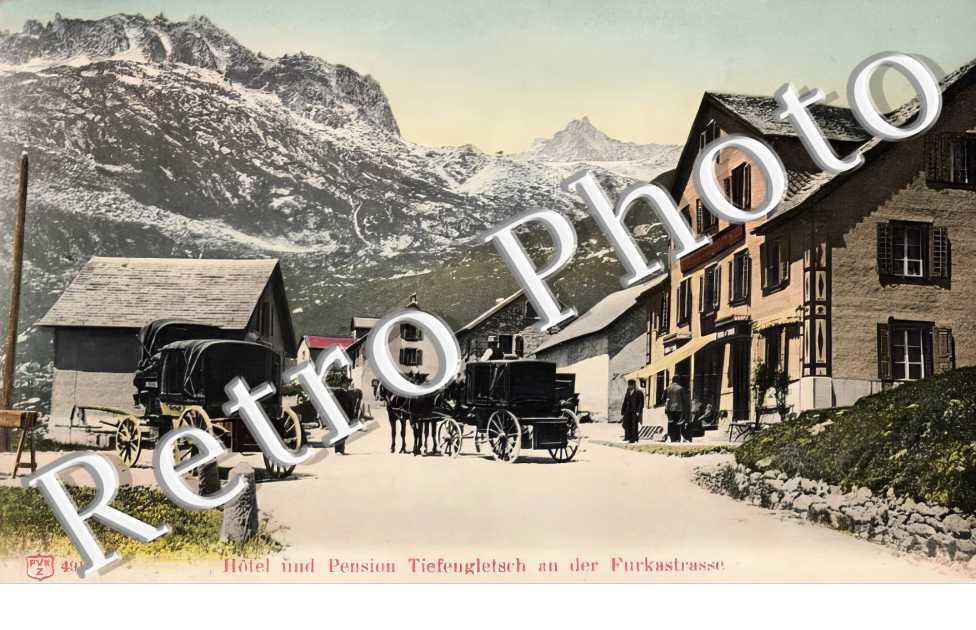 Hôtel und Pension Tiefeugletsch an der Furkastrasse