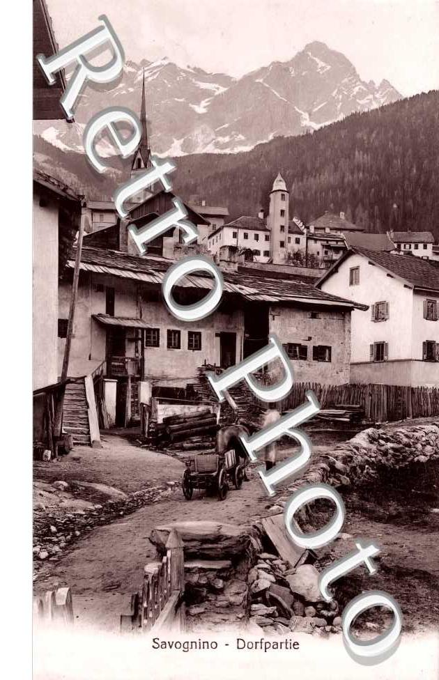 Savognino. Dorfpartie
