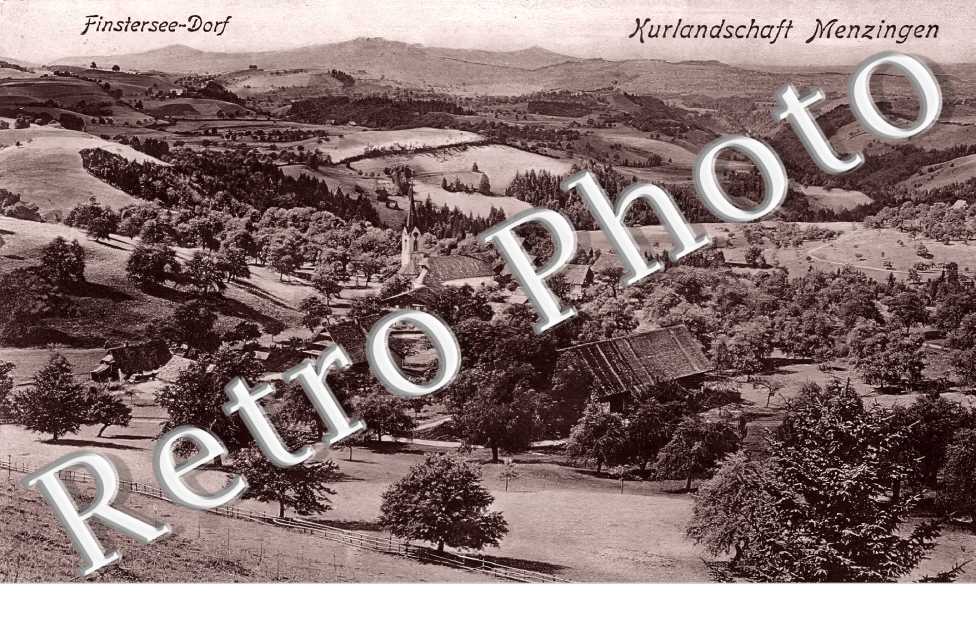 Finstersee Dorf. Kurlandschaft Menzingen