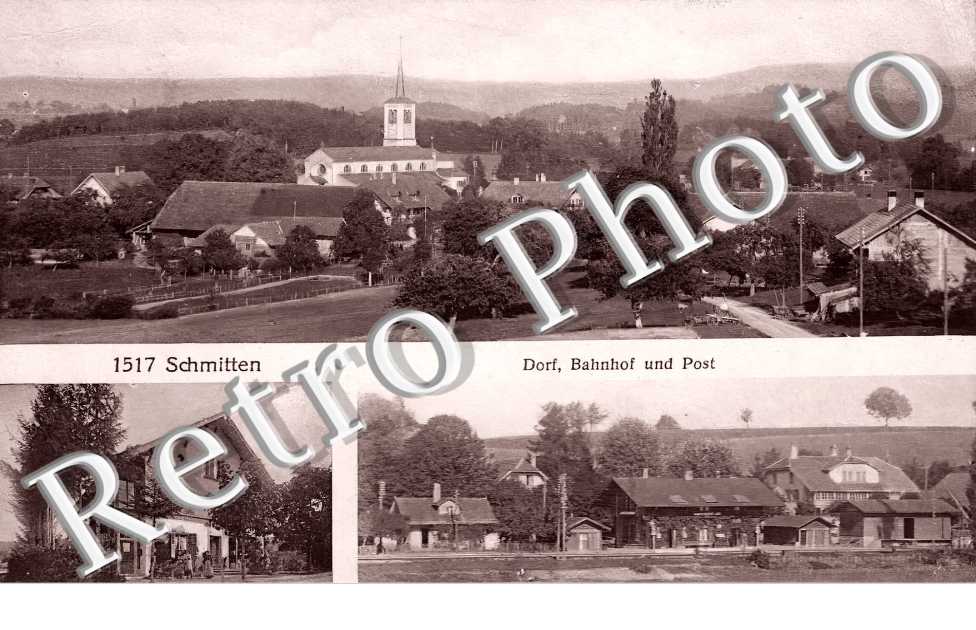 Dorf, Bahnhof und Post
