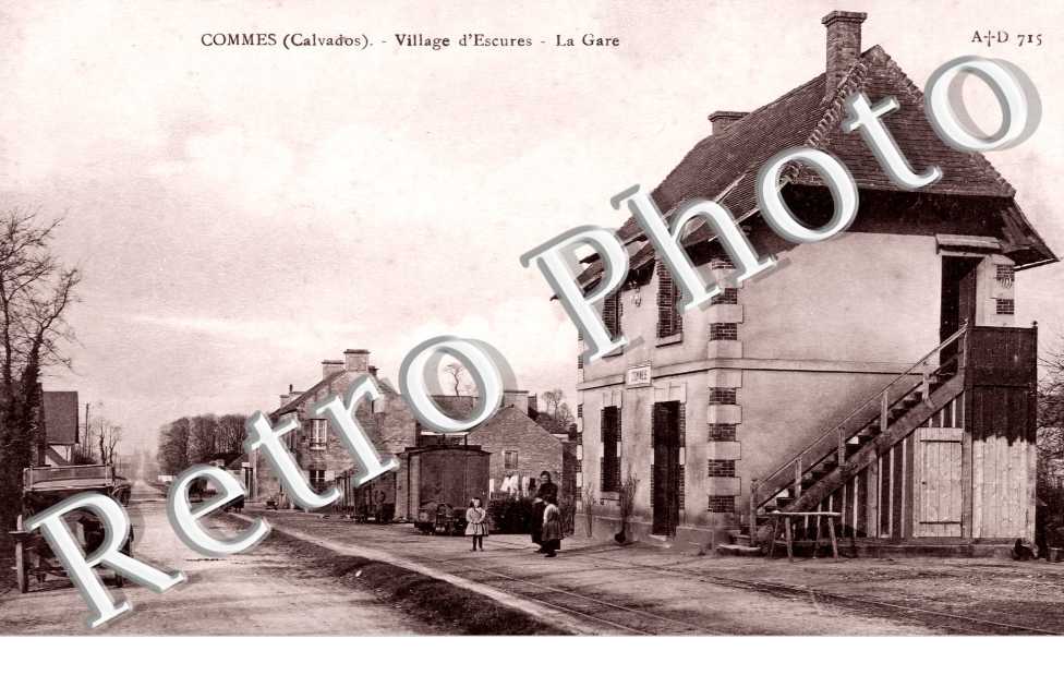 Village d'Escures. La gare