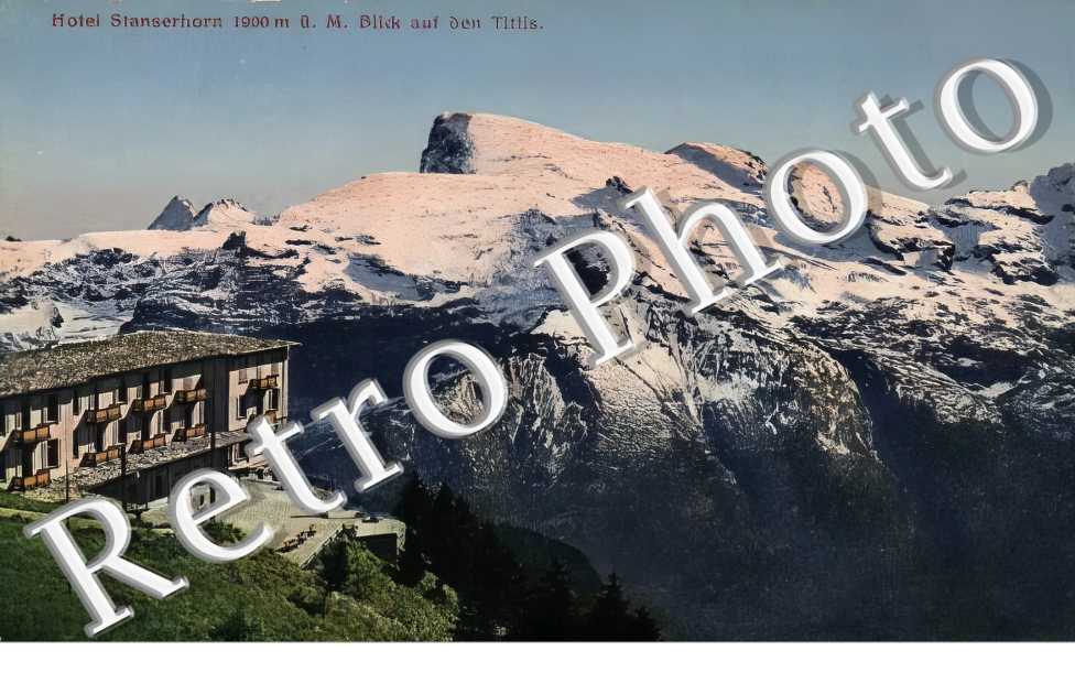 Hotel Stanserhorn Blick auf den Titlis