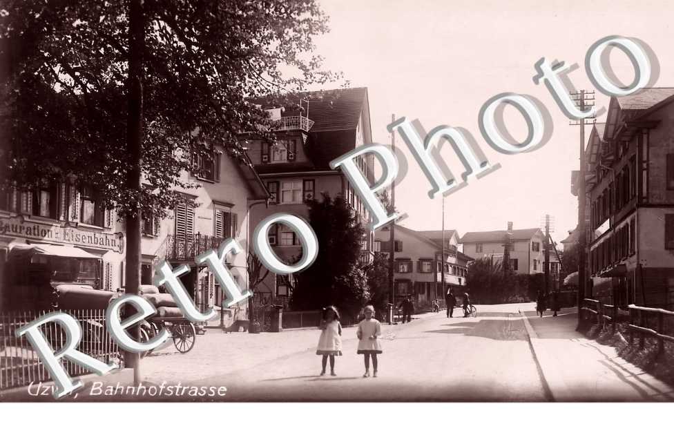 Bahnhofstrasse. Restauration Eisenbahn