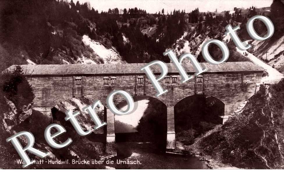 Waldstatt-Hundwil. Brücke über dire Urnäsch