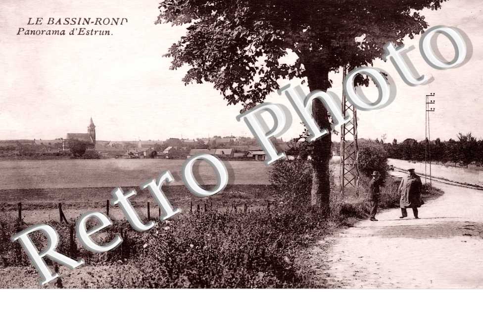 Le Bassin-Rond. Panorama d'Estrun