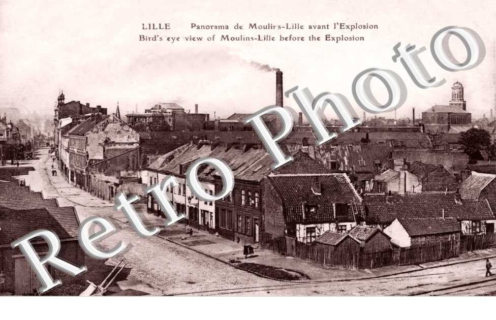 panorama de Moulins-Lille avant l'explosion