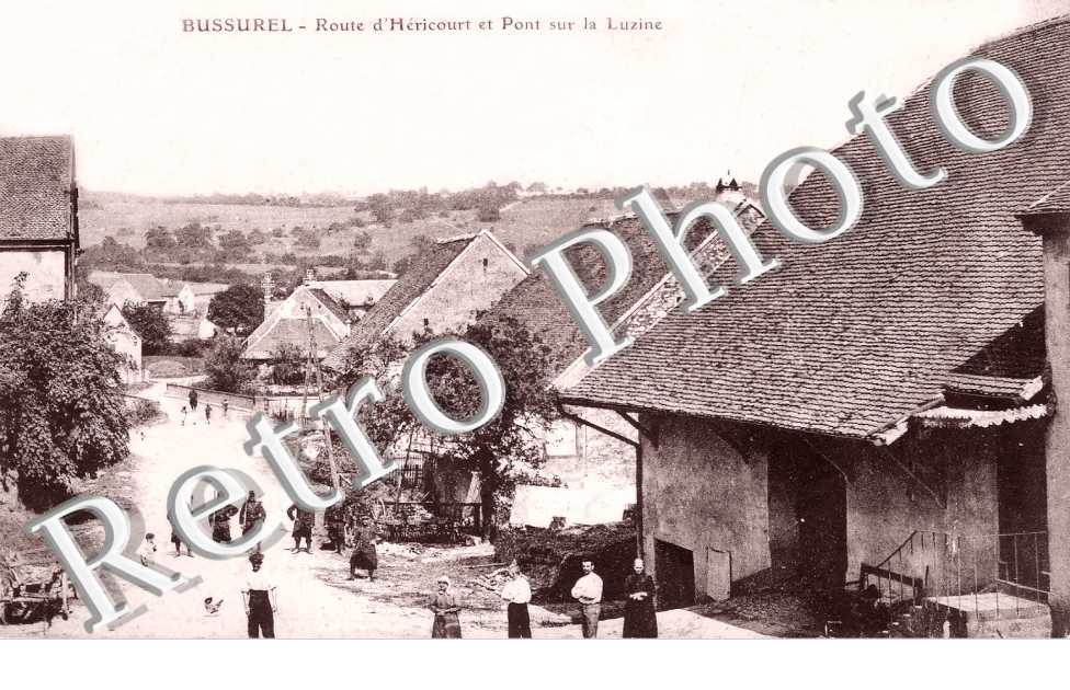 Bussurel. Route d'Héricourt et Pont sur la Luzine