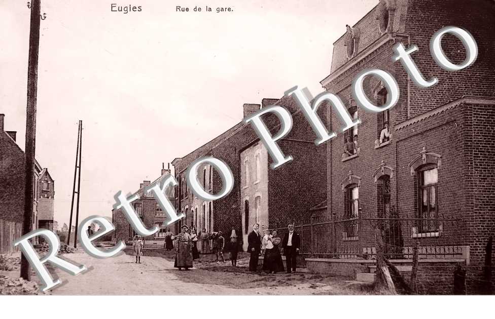 EUGIES. rue de la gare