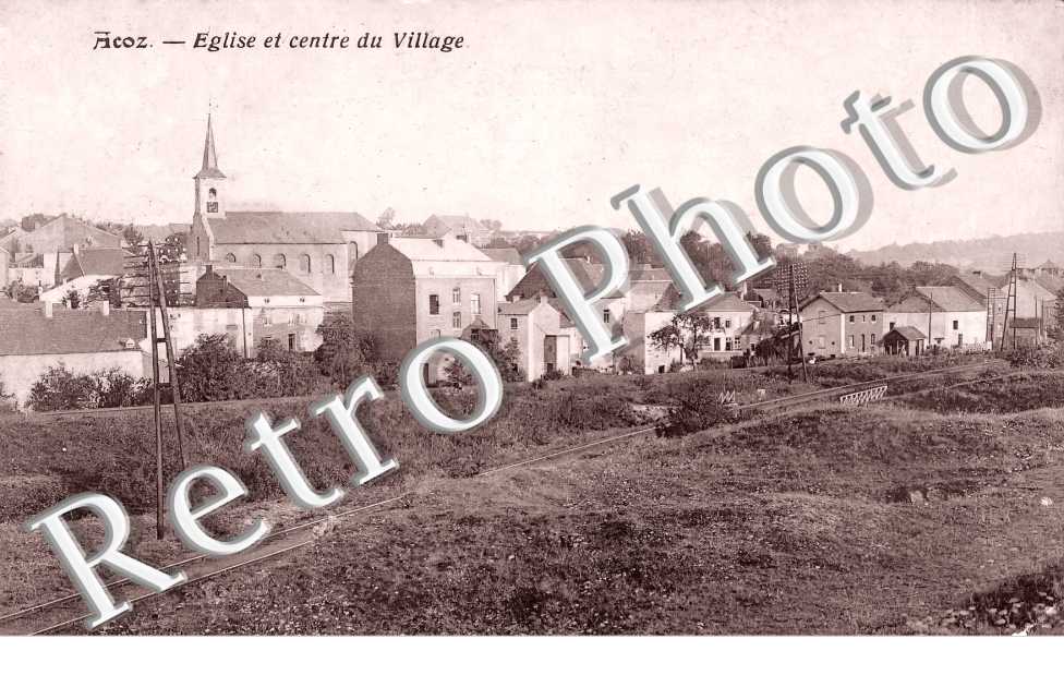ACOZ. Eglise et centre du village