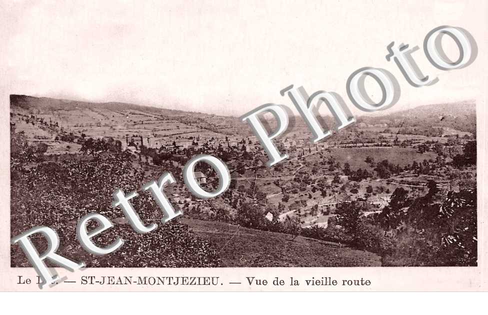 Saint Jean Montjezieu. Vue de la vieille route