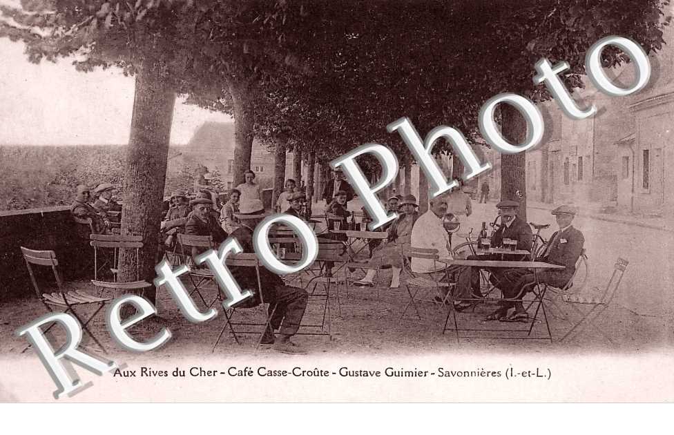 Aux Rives du Cher. Café Casse Croûte Gustave Guimier