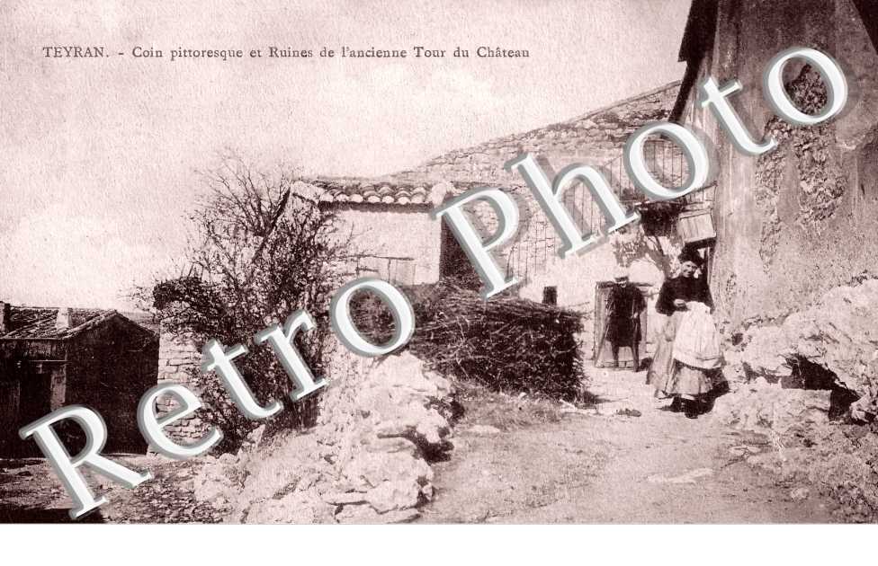 coin pittoresque et ruines de l'ancienne Tour du Château