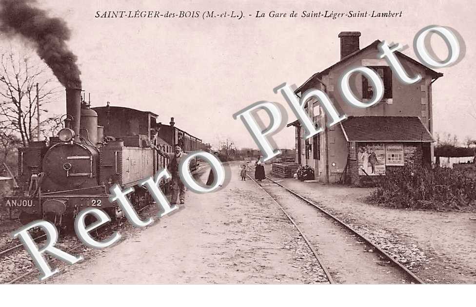 SAINT LEGER DES BOIS. la gare de Sint-Léger-Saint-Lambert