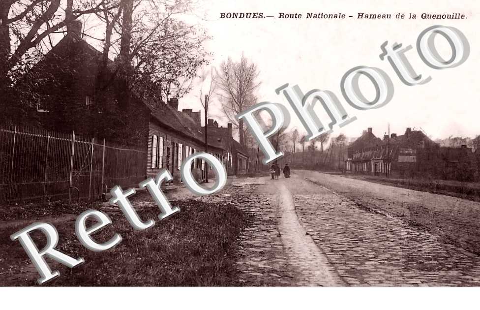 Route nationale. Hameau de la Quenouille.