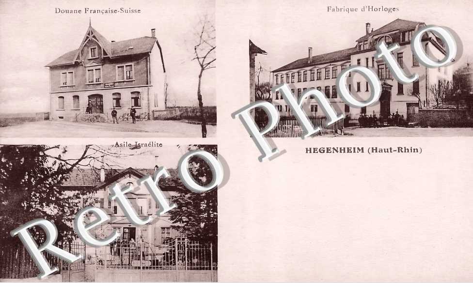 Douane Française-Suisse. Asile israélite. Fabrique d'Horloges