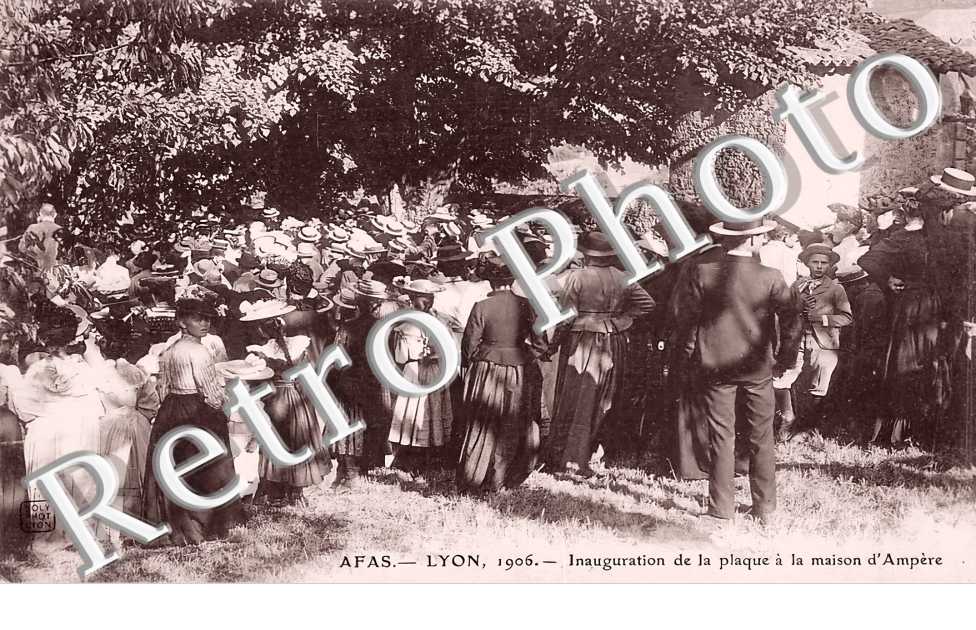 Inauguration de la plaque à la maison d'Ampère