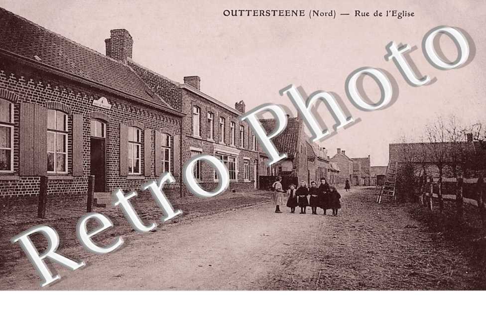 OUTTERSTEENE. Rue de l'église