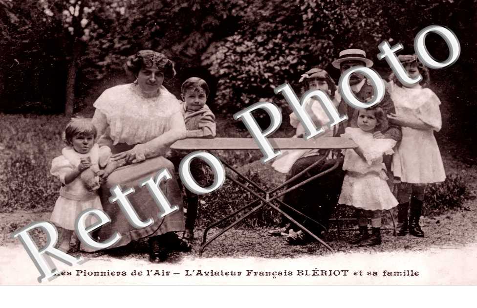 l'aviateur français Blériot et sa famille