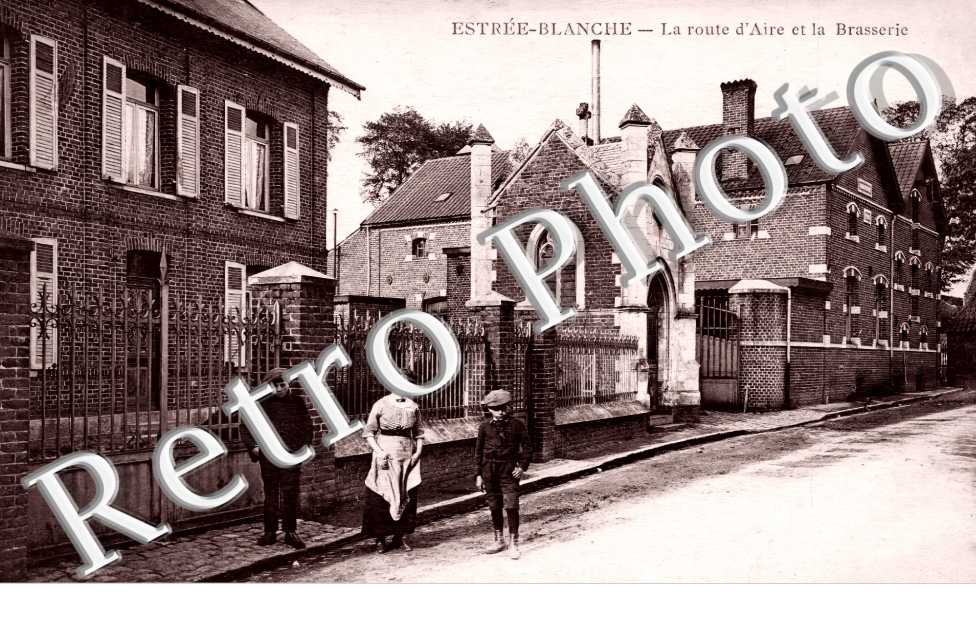 la route d'Aire et la Brasserie