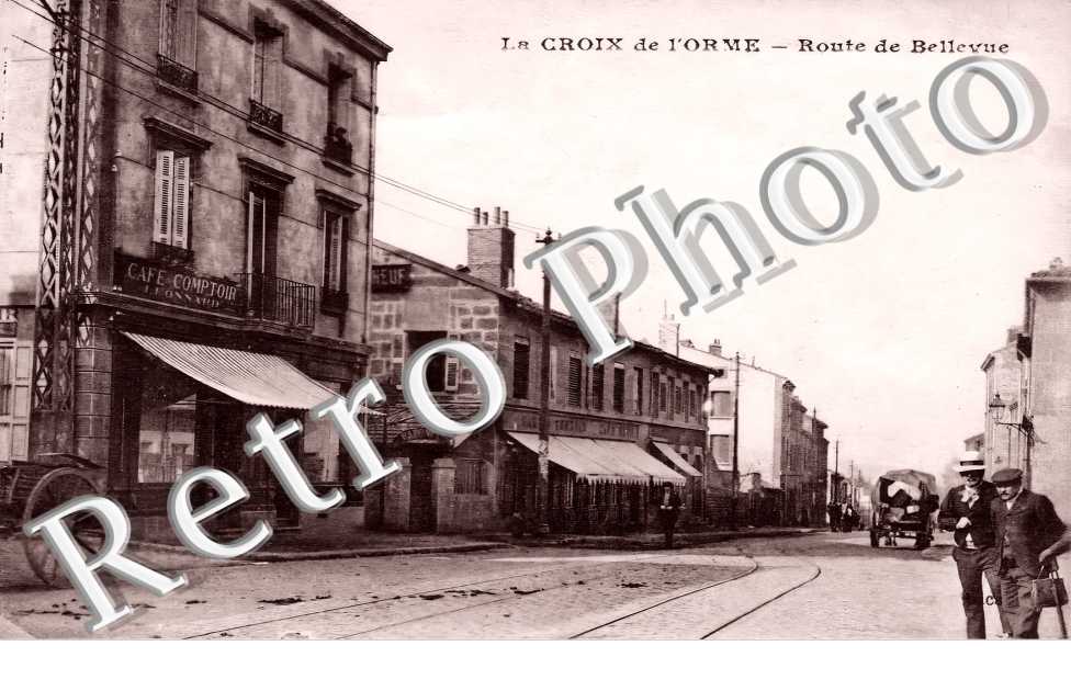 la Croix de l'Orme. Route de Bellevue