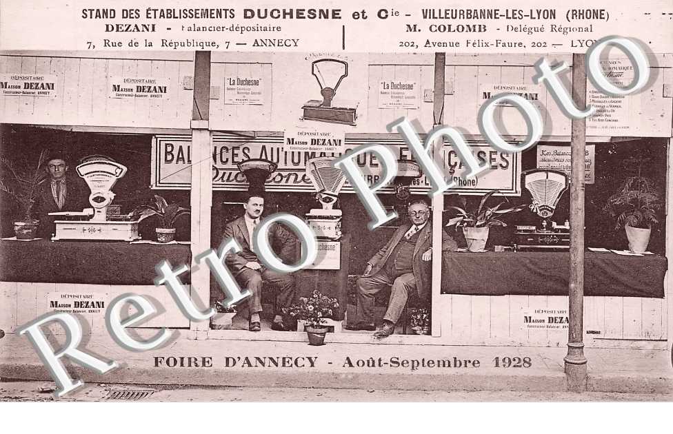 Foire d'Annecy Août-Septembre 1928. Etablissements Duchesne